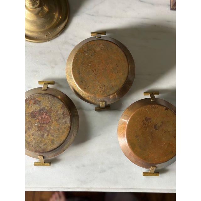 Vintage Carl Auböck Copper & Brass Egg Pans - Set of 3 For Sale - Image 10 of 11