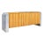 Mid-Century Modern Zebrawood and Chrome Credenza by John Mascheroni For Sale