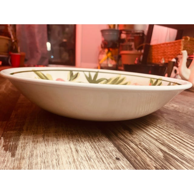 Vintage Italian Pottery, Fruit-Themed Pasta Bowl/Serving Bowl - Stamped For Sale - Image 4 of 4
