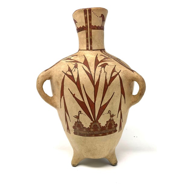 Ecru 1950s Terracotta Pot From Chiapas, Mexico - 12" H X 8" Diam. For Sale - Image 8 of 9