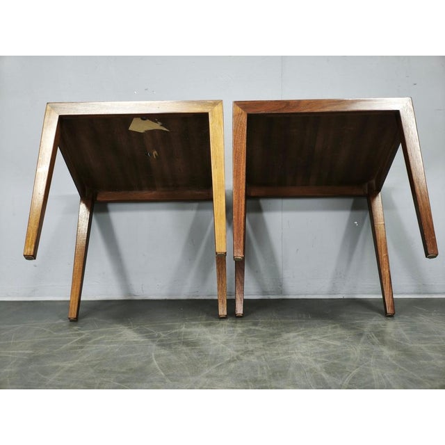 Side Tables by Severin Hansen for Haslev Møbelfabrik, 1960s, Set of 2 For Sale - Image 10 of 11