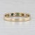 0.22ctw Multicolor Diamond Ring 14k Gold Stackable Wedding Band Size 6.75 For Sale In Greensboro - Image 6 of 8