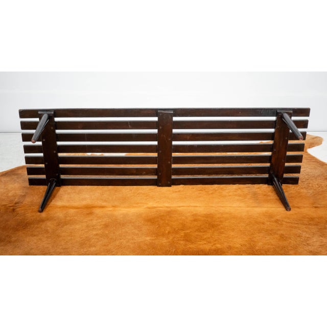 Mid-Century European Slat Bench or Coffee Table, Yugoslavia, C. 1960s For Sale - Image 10 of 16