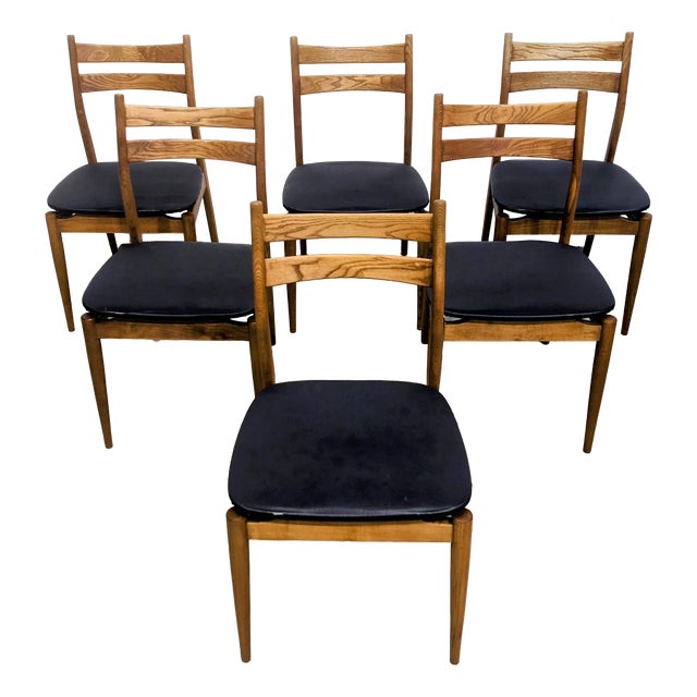 Vintage Scandinavian Chairs, 1960s, Set of 6 For Sale