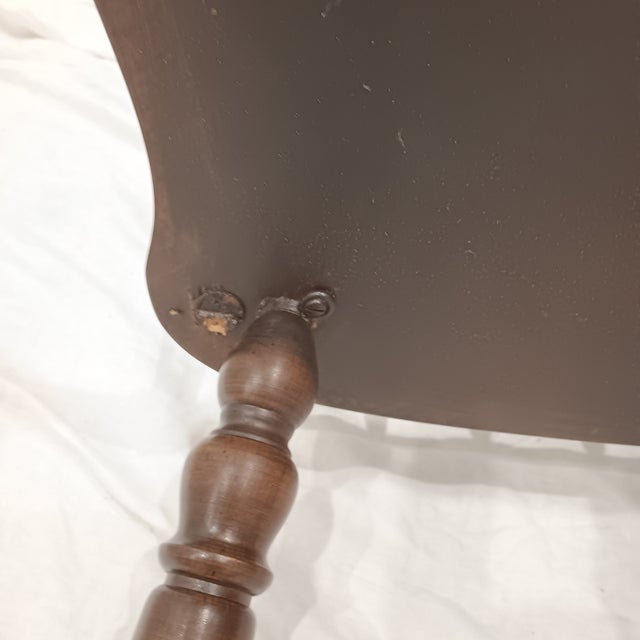 Vintage Children's Windsor Style Solid Wood School Desk Chairs- A Pair For Sale - Image 9 of 12