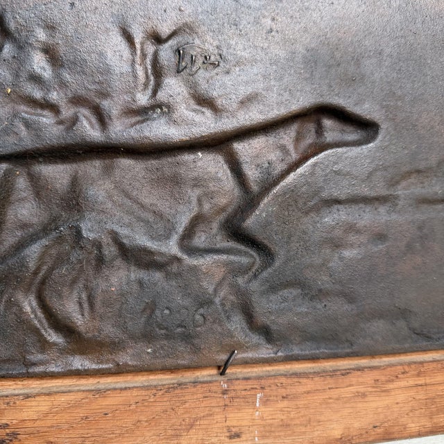 Antique Metal Bas-Reliefs with Hunting Dogs, 1900s, Set of 2 For Sale - Image 10 of 12