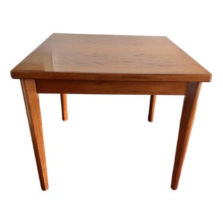 Mid Century Danish Dining Table Extrndable BRDR Furbo For Sale