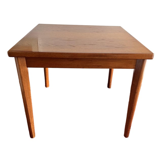 Mid Century Danish Dining Table Extrndable BRDR Furbo For Sale