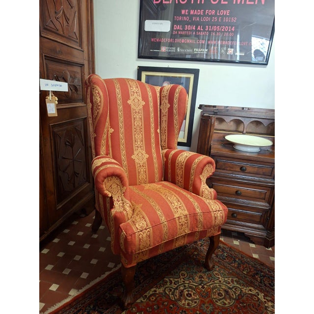 Red Bergere Lounge Chair, 1960s For Sale - Image 8 of 17