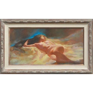 Thomas P. Darro Reclining Twilight Nude 1990 For Sale