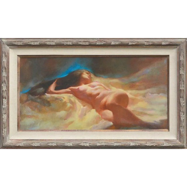 Thomas P. Darro Reclining Twilight Nude 1990 For Sale