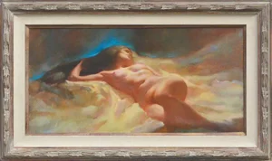 Thomas P. Darro Reclining Twilight Nude 1990