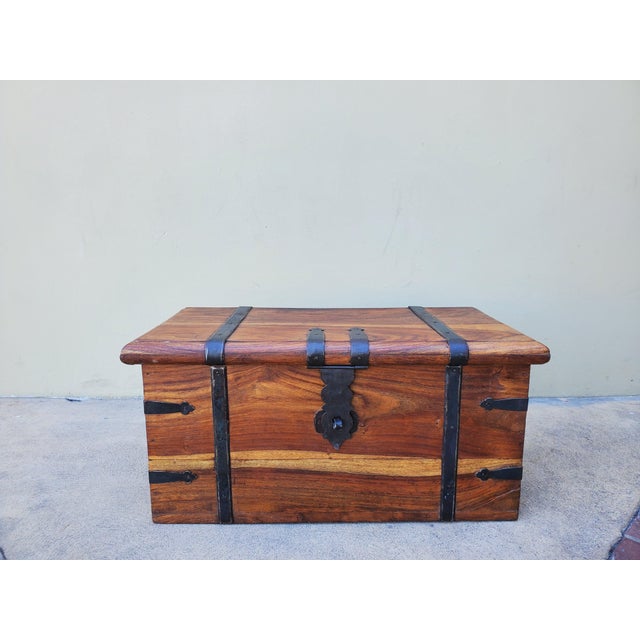 1990s Solid Wood Chest For Sale - Image 13 of 18