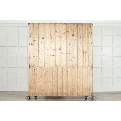 Large 19th Century English Pine Waterfall Dresser, 1870 For Sale - Image 12 of 13