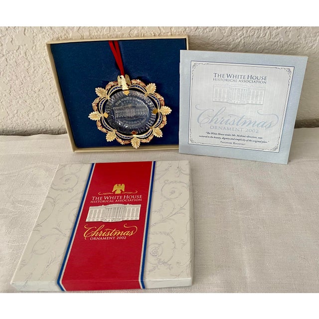 Celebrate American history with the Vintage 2002 Official White House Christmas Ornament, meticulously crafted by the...