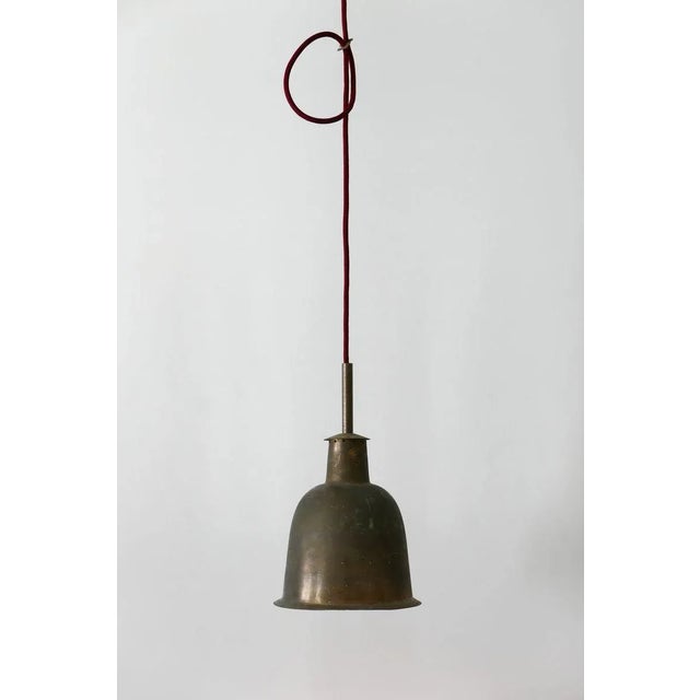 Metal Mid-Century Modern Brass Church Pendant Lamp, Germany, 1950s For Sale - Image 7 of 18