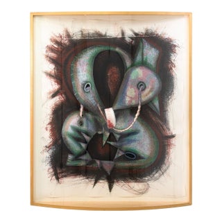 Elizabeth Murray, Shoe String 1993 Signed Lithograph on Cut & Raised Paper 18/70 For Sale