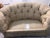 Textile Late 20th Century Capitonè Baker Loveseat with Silk Upholstery For Sale - Image 7 of 13