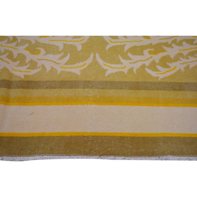 1960s Vintage Spanish Savonnerie Knotted Wool Rug, 8'5''x12'3'' For Sale - Image 5 of 6