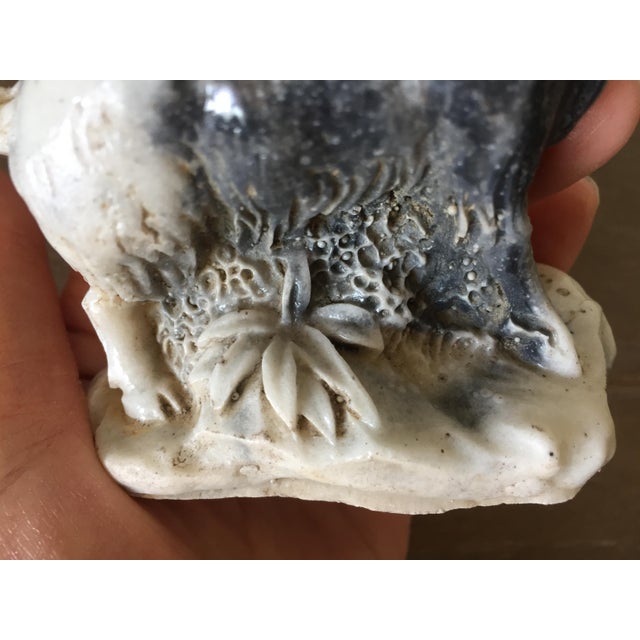 Vintage Bighorn Sheep Carving in Zebra Jasper For Sale - Image 10 of 13