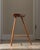 Vintage Scandinavian Modern Sculptural Beech Tripod Stool For Sale - Image 4 of 17