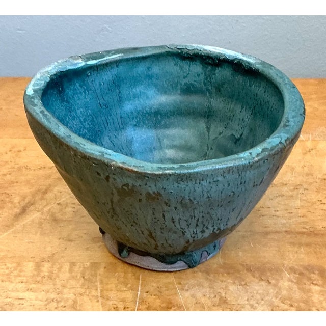 Vintage Abstract Design Pottery Bowl For Sale - Image 10 of 12