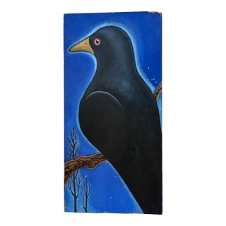 Blackbird Modern Oil Painting For Sale