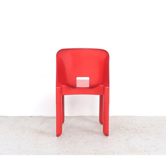 Vintage Universal Chairs in Red by Joe Colombo for Kartell, 1960s, Set of 2 For Sale - Image 9 of 15
