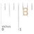 Early 21st Century 10K Yellow Gold 1/10 Cttw Diamond 'B' Initial Stud Earring For Sale - Image 5 of 5