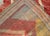 Antique Turkish Oushak Rug With Bold Red, Soft Blue, and Golden Accents For Sale In Atlanta - Image 6 of 8