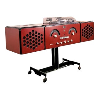 1965 Brionvega Rr-126 Italian Import Mid Century Modern Stereo Console Record Player For Sale