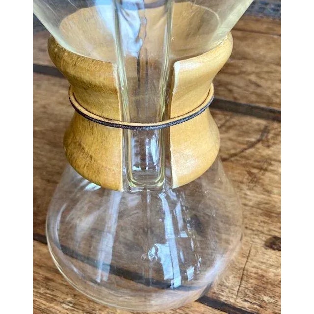 Mid-Century Modern Glass Chemex Coffee Maker For Sale - Image 9 of 13