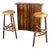 Bamboo Bar and Stools, 1960s, Set of 3 For Sale