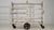 White Patinated Bakery Rack on Wheels, Antique, France, Early 20th Century For Sale - Image 10 of 10