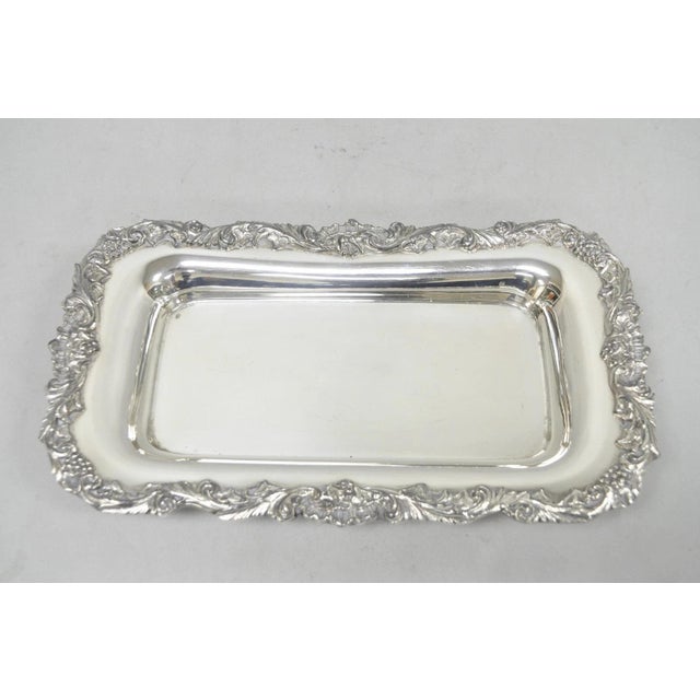 Vintage Sheffield Silver Co Victorian Silver Plated Footed Trinket Serving Dish For Sale - Image 11 of 12