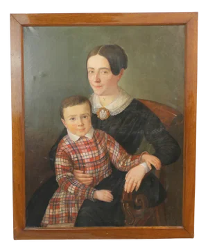 Portrait, 1870, Oil on Canvas, Framed