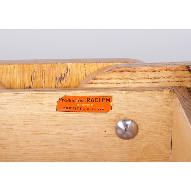 Retractable Oak Desk from Raclem, 1950s For Sale - Image 14 of 18