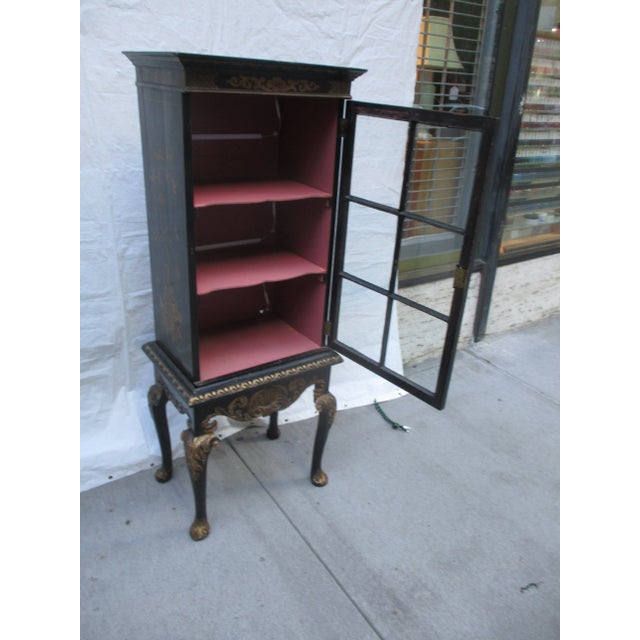 Antique Chinoisere Vitrine on Stand Circa 1825 For Sale - Image 11 of 18
