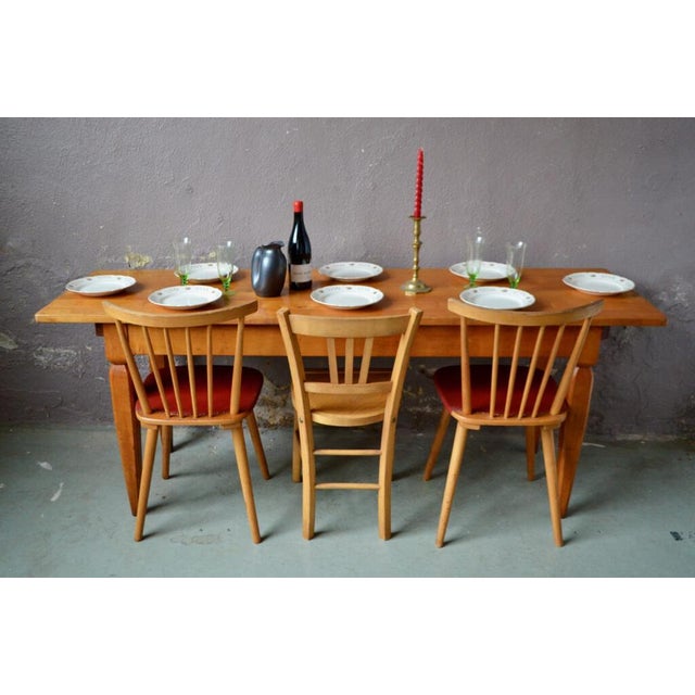 Rustic Large Farm Table, 1890s For Sale - Image 3 of 18