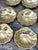 Late 20th Century Vintage Brass Clamshell Ashtrays - Set of 10 For Sale - Image 5 of 12