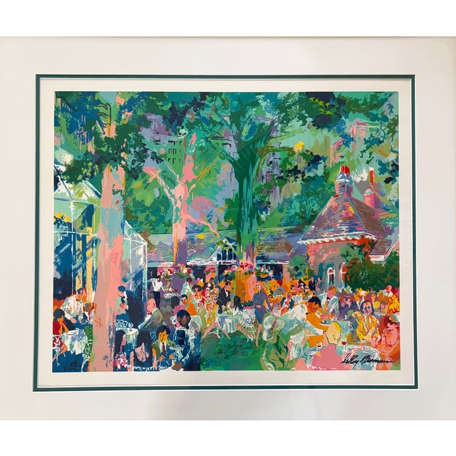 1970s 1970s “Tavern on the Green” by Leroy Neiman – Hand Signed – Custom Framed With Conservation Glass For Sale - Image 5 of 14