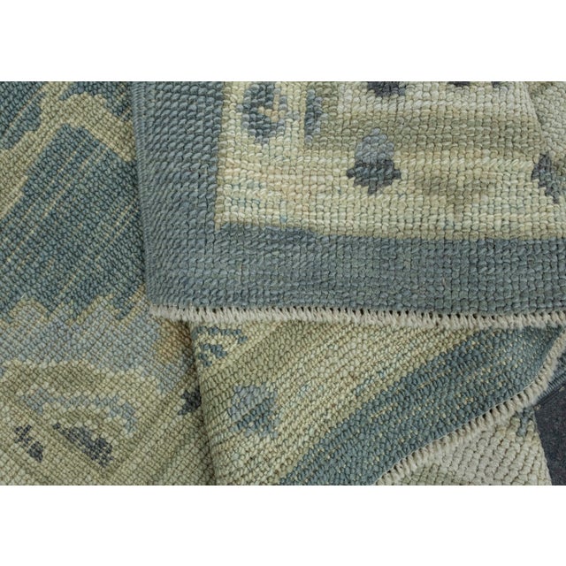 Textile Turkish Oushak Rug 5'2" x 10' #18049 For Sale - Image 7 of 8