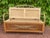 Wooden and Rattan Children's Bench, 1950s For Sale - Image 8 of 10