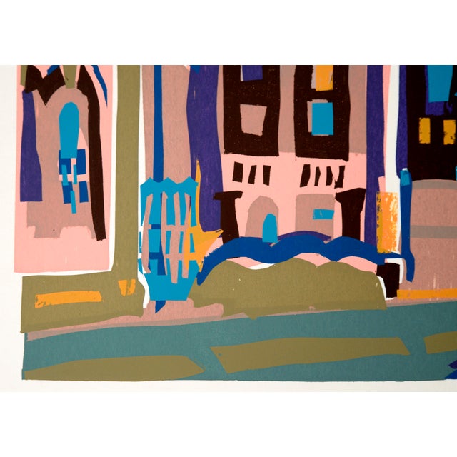 1980s San Francisco Victorian House - Fauvist Screenprint on Archival Paper by Doris Warner For Sale - Image 5 of 7