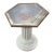 Metal Pedestal Table With Ceramic Base For Sale