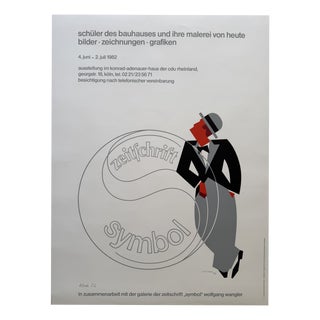 Student of the Bauhaus and His Painting of Today Poster from Karl Klode, 1982 For Sale