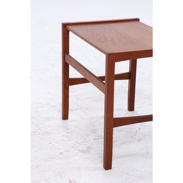 Vintage Side Table in Teak, 1960s For Sale - Image 9 of 12