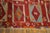 Early 20th Century 1900s Red Diamond Tribal Antique Turkish Oushak Flat-Weave Rug 6'6" X 11' Wool Carpet For Sale - Image 5 of 6