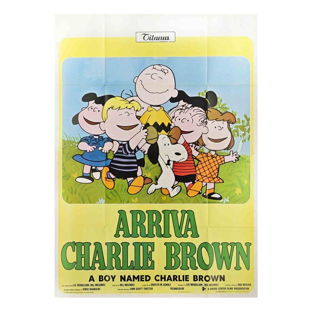 Italian Arriva Charlie Brown Poster, 1969 For Sale