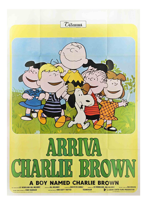 Italian Arriva Charlie Brown Poster, 1969